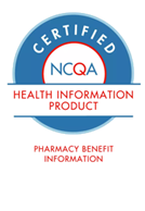 NCQA Certified Health Information Product Pharmacy Benefit Information Seal