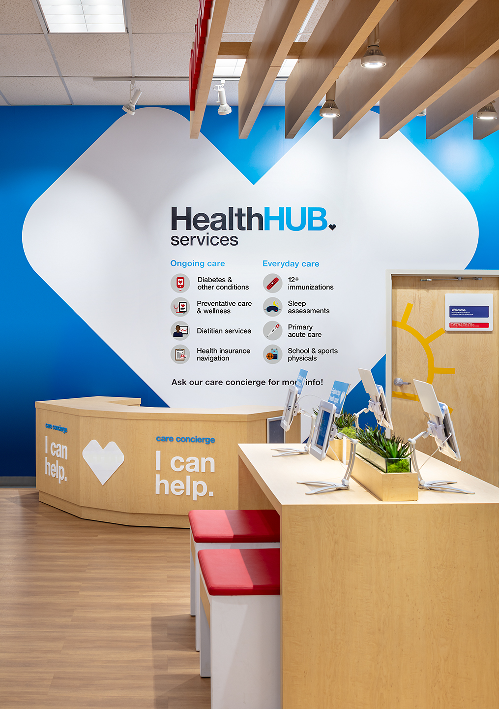 HealthHUB® services and Care Concierge at a CVS Pharmacy store