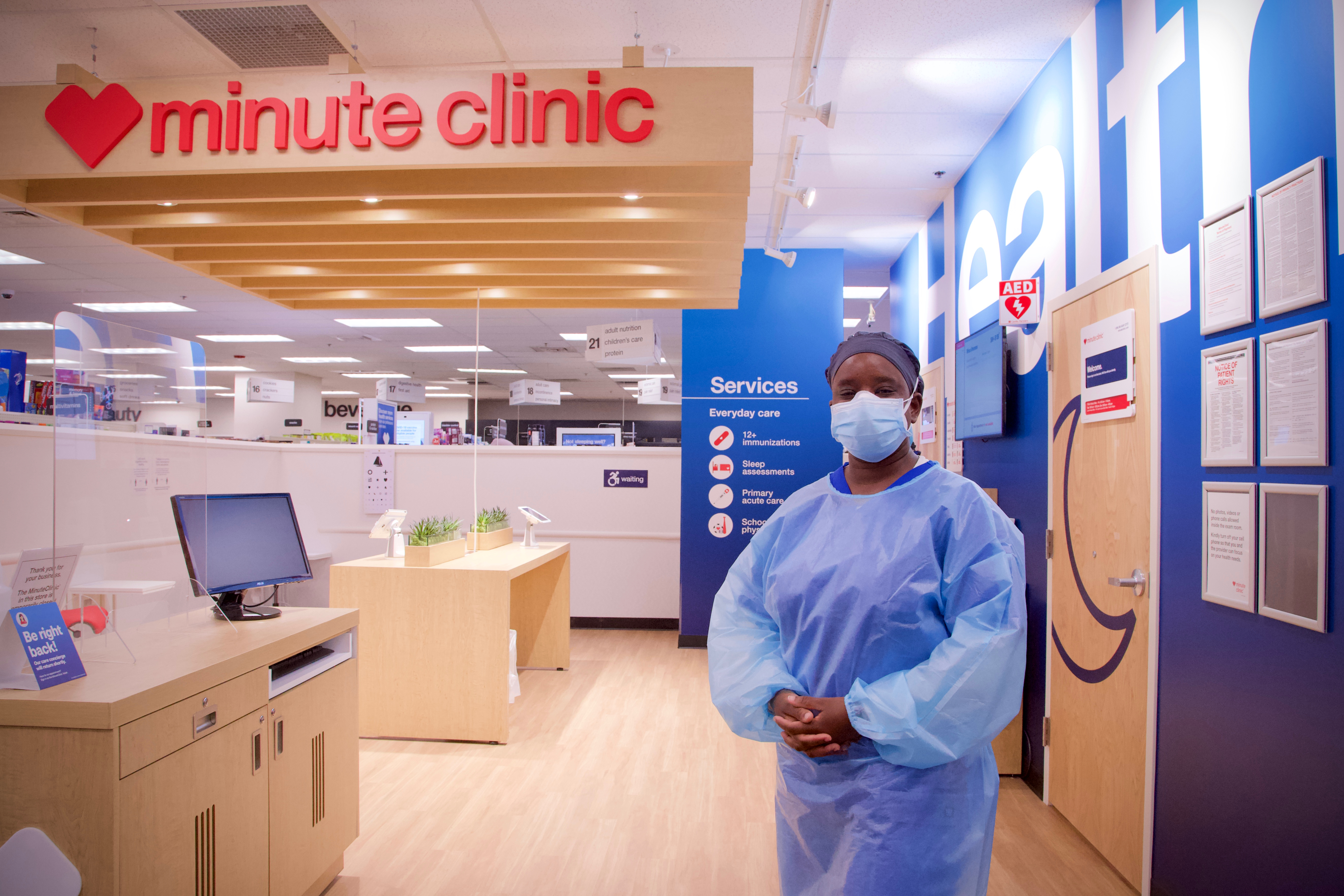Inside a CVS MinuteClinic prior to COVID-19 antibody test