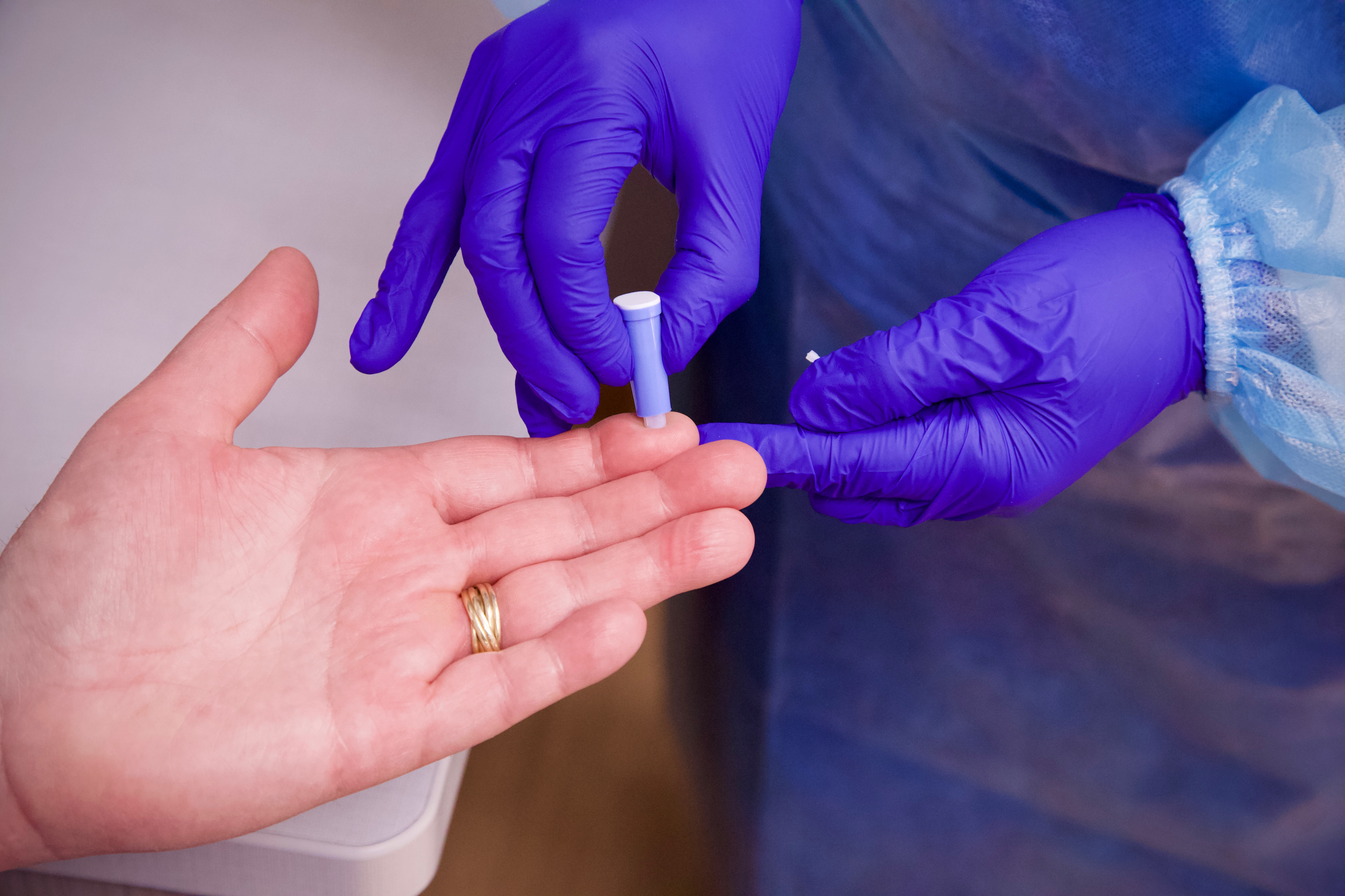 Pricking a finger for COVID-19 antibody testing