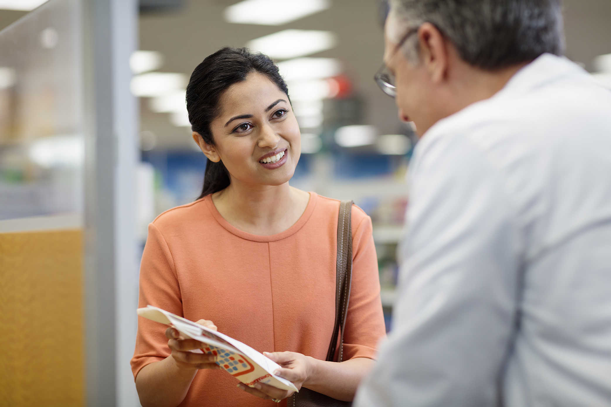 CVS Pharmacy customer asking a question