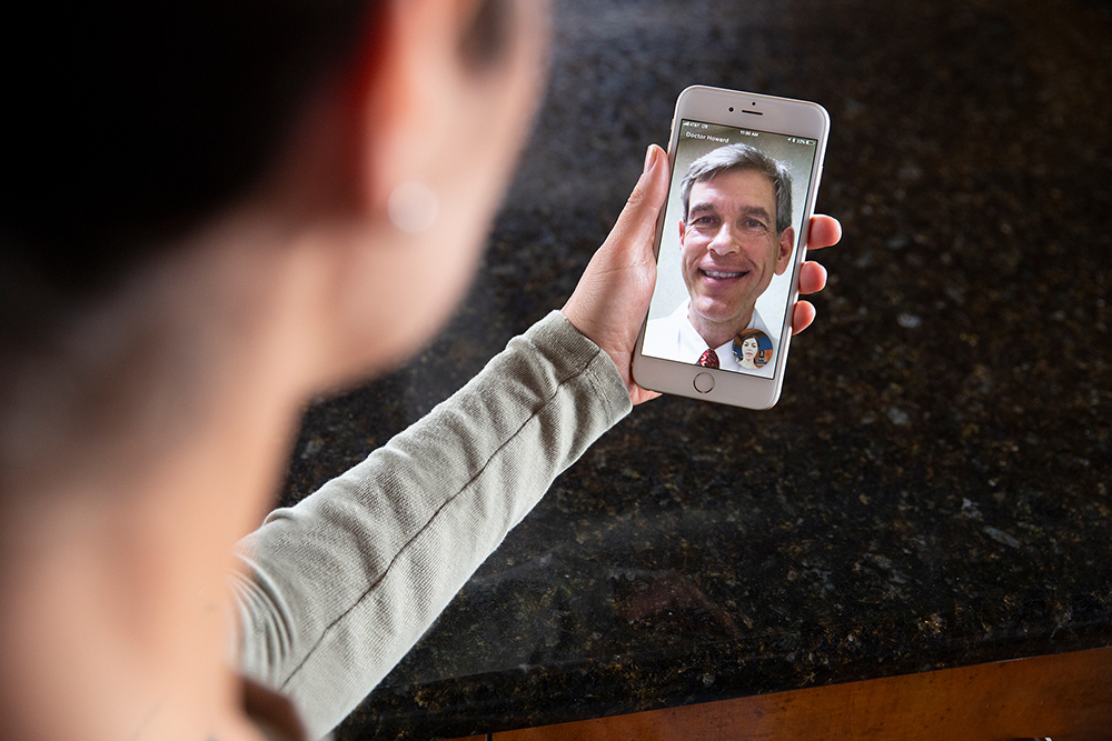 MinuteClinic provider speaking with patient Video Visit