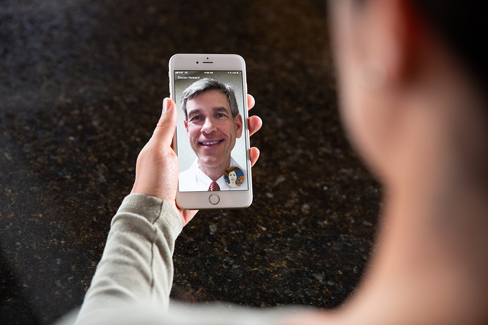 MinuteClinic provider speaking with patient Video Visit