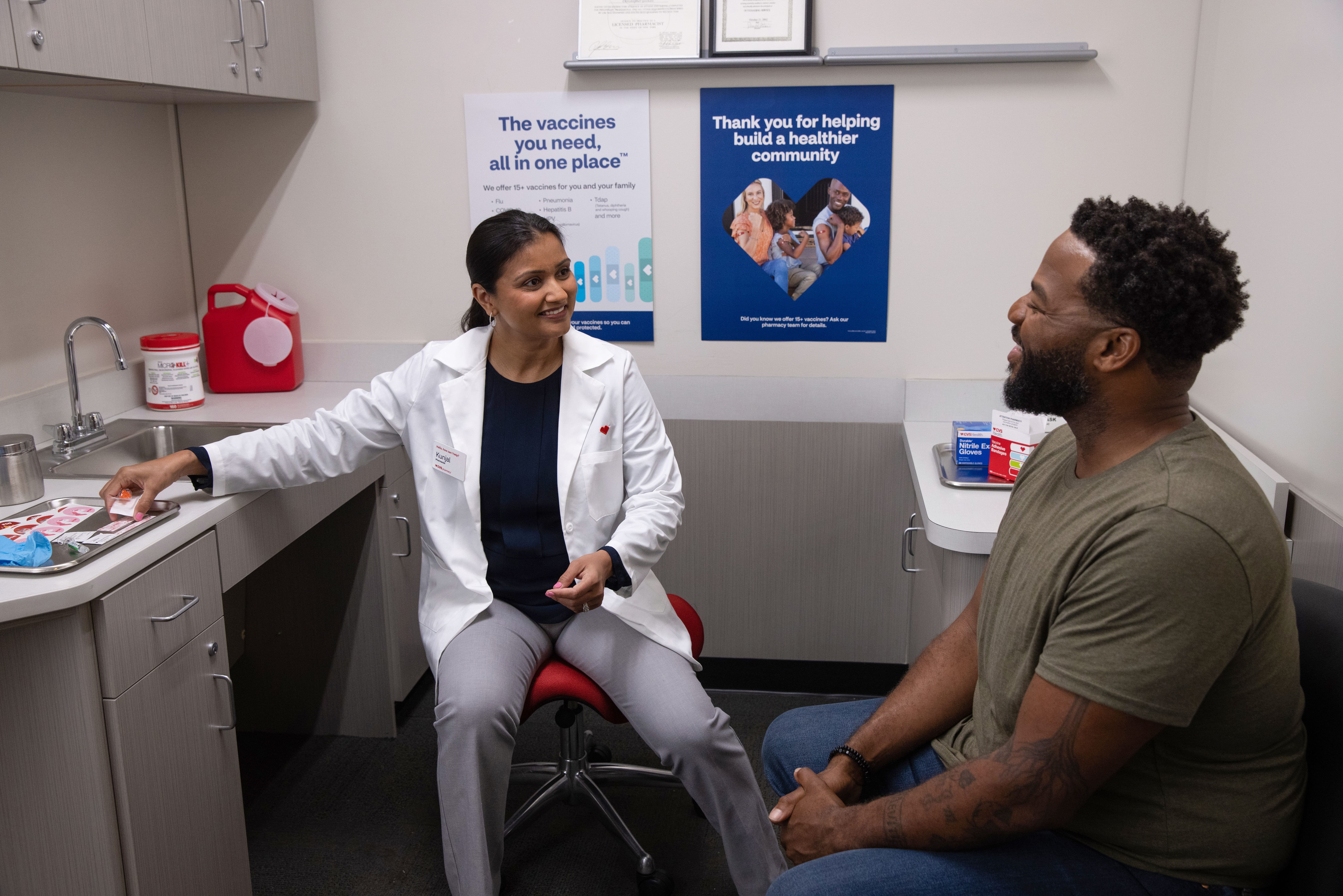 CVS immunization room