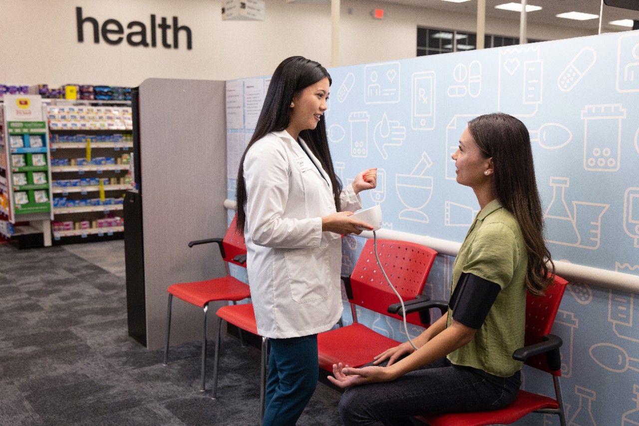 CVS pharmacist blood pressure test 2